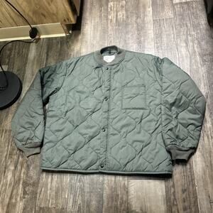 Vntg US Military Air Force USAF Quilted Jacket Liner Men's Flyers CWU 9/P XL